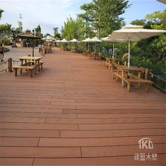 榆林木塑地板安装案例